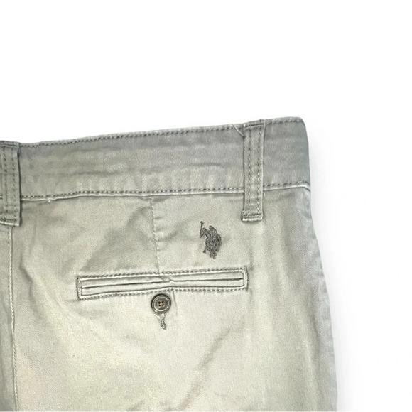 U.S. Polo Assn. Men’s Beige Khaki Pants, W34 L30 - Slim Fit, Embroidered Logo - Picture 6 of 10